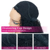 Glueless Half Wigs Human Hair Kinky Curly Headband Wig Upgrade 3 IN 1 No Lace Wig With Drawstring Seamless Clip Ins Flip Over