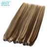 Russian Human Hair Bundles Weft 100% Remy Human Hair Weaves 100G /50G Hair Weaving Braiding Natural Straight Hair