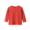 2025 Spring Autumn 2-10 Years Children'S Candy Color Sweet Long Sleeve High Neck Unisex Kids Girl Boy Basic Turtleneck T-Shirt