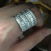 Hyperbole Lab Diamond Ring 925 sterling silver Bijou Engagement Wedding band Rings for Women Men Charm Jewelry