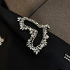 TWOTWINSTYLE Solid Spliced Diamonds Slimming Dresses For Women Strapless Sleeveless Backless Chic Dress Female Fashion KDR524979