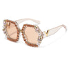 Stilvolle Diamant Blingbling Sonnenbrillen für Herren Damen mit Biene 2022 Luxusmarken Designer Strass Sexy SonnenbrillenDamen