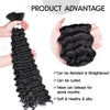 Synthetic Curly Deep Wave Bulk hair For Braiding 20inch No Weft Deep Wave For Braiding Micro Faux Braiding Hair for Boho Braids