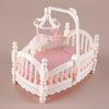 1:12 Puppenhaus Eiswagen Babybett Simulation Miniatur Szene Display Dessertauto Etagenbett Badezimmer Küche Spielzeug für Mädchen