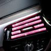 10 Stücke Diamant Auto Klimaanlage Outlet Streifen Bohrer U Form Strass Clip Dekoration Glänzende Kristall Trim Streifen Auto Zubehör