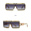 Modern Luxurious Sunglasses for Men Women Square Gradient Designer Unisex Brand Glasses Glamour Fashion Shades UV400