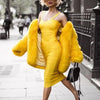 New 2024 Women Sexy Celebrity Midi Red White HL Elastic Bandage Dress Spaghetti Strap Club Bodycon Party Dress Wholesale HL434