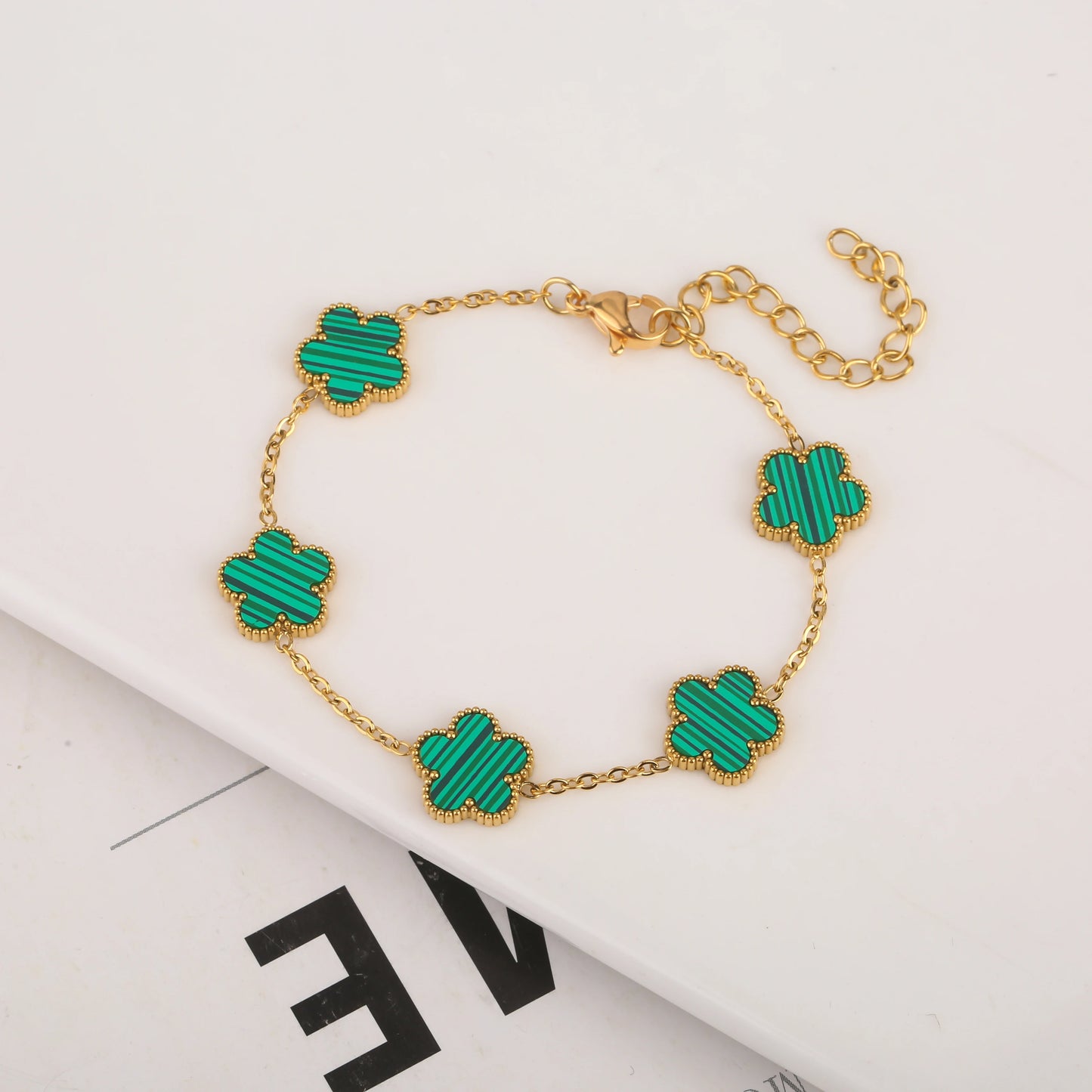 Stainless Steel Non Fading Minimalist Creative Plant Live Leaf Petal Flower Pendant Necklace Earrings Bracelet Jewelry Set
