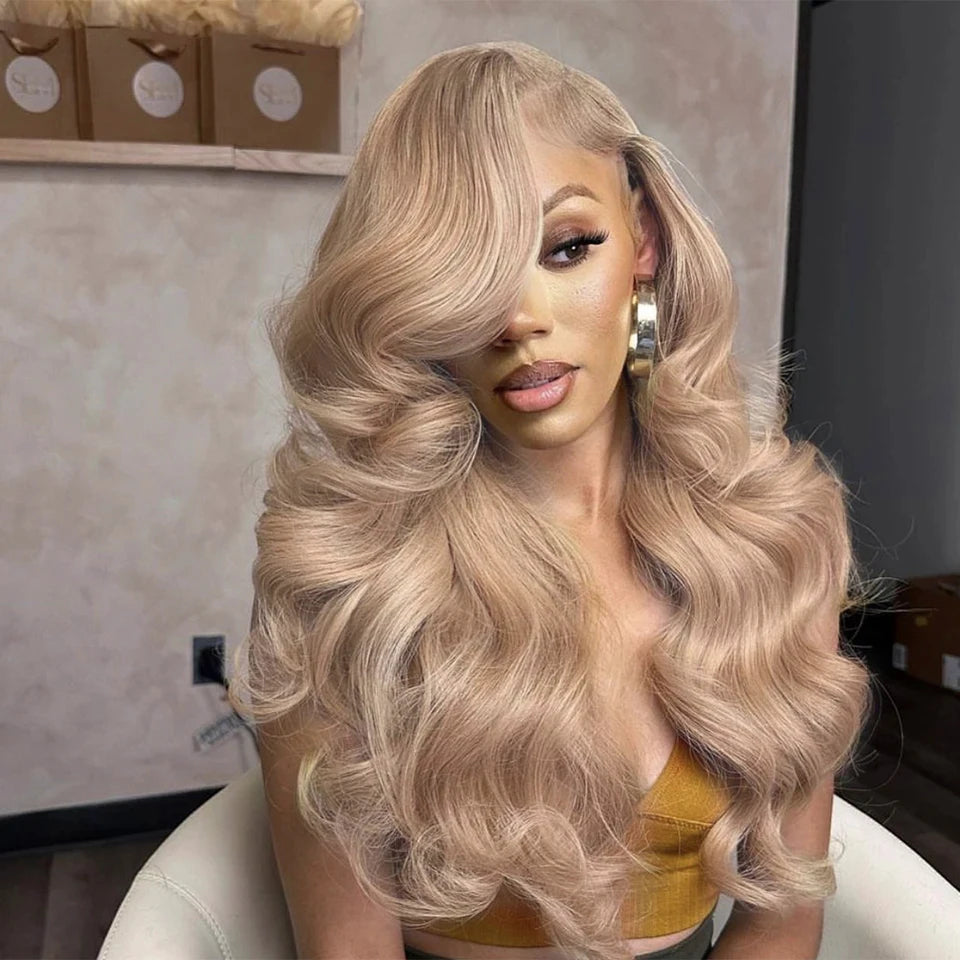 Synthetische Lace Front Perücken Aschblond Gewellte Perücke Weiche Kunsthaar Perücke Front Lace Perücken Cosplay Alltags Party Perücken