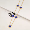 Stainless Steel Non Fading Minimalist Creative Plant Live Leaf Petal Flower Pendant Necklace Earrings Bracelet Jewelry Set