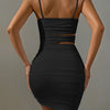 Women Sexy Spaghetti Strap Bodycon Mini Dress White Backless Party Evening Outfit Nightclub Vestidos