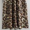 TRAFZA 2024 Women Fashion Leopard Print Skirt Vintage High Waist Midi Skirts Elegant Women Summer Casual Streetwear Skirt
