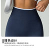 ZHEJIN 2 Piece Yoga Set Women Contrast Trim Halter Sports Bra High Waist Seamless Leggings Gym Workout Set Fitness Activewear Su