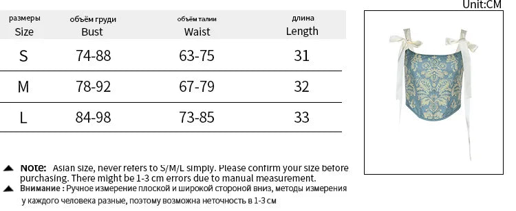 Europäische und amerikanische Mode Hosenträger Stickerei Druck Schleife Taille Weste weibliche ins Nische Spice Girl Wind Joker Slim Top