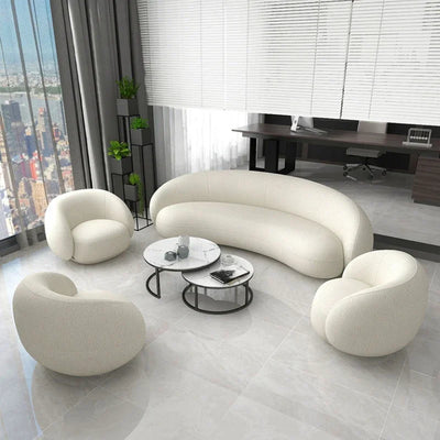 Nordic Reception Sofa Simple Modern Living Room Small Apartment Creative Circular Arc Sofa Net Celebrity Furniture Couch Muebles