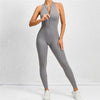 2025 Gepolstertes tiefes V-Damen-Trainingsanzug Yoga-Set Einteiliger Jumpsuit Workout Scrunch Legging Sport Fitness Studio Active Suit Trainingsbekleidung XP301