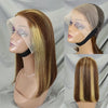 4/30/4 Farbe Echthaar Bob Perücke Glatt 13x4 Lace Front Echthaar Perücken Brasilianische Perücke Kurze Echthaar Bob Perücken Ombre Perücke