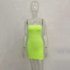 Sexy Trägerloses schulterfreies, pinkfarbenes Bodycon-Kleid für Damen, rückenfreies, schmales Minikleid, Club-Party-Kleider