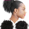 Synthetic Afro Puff Drawstring Ponytail Hair Bun 10 Inch Short Afro Kinkys Curly Afro Bun Extension Hairpieces Large Size