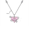 Y2K Rosa Planet Herz Zirkon Anhänger Halsketten Frauen Mode Ästhetische Schlüsselbeinkette Halskette Valentinstag Geschenk Party Schmuck