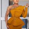 Spring 2 Pieces Set for Woman Pearl Top with Sleeves Pants Suit Women Outfit Elegant Classy Evening Wholesale Dropshipping