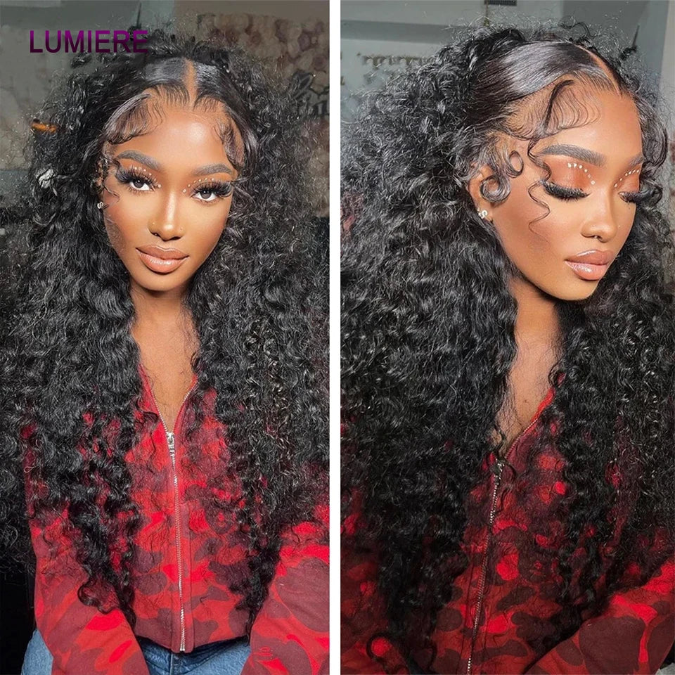 Deep Wave Human Hair Bundles 3/4 Bundles Deal Malaysian Hair Weaves 100% Rew Curly Human Hair Extensions 8-40 inch Virgin Hair