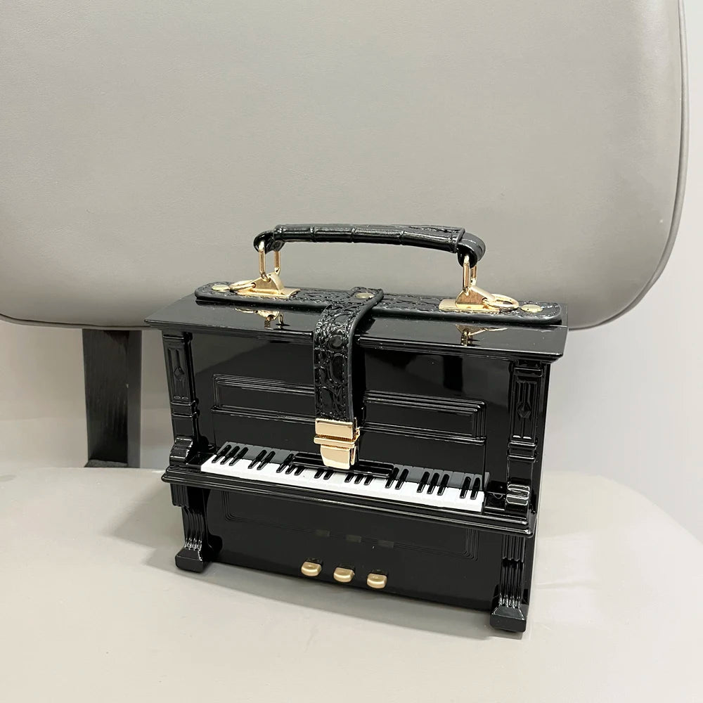 purses and handbags Luxury Designer crossbody shoulder bag For Women piano shape handmade bags Purse Messenger Bag banquet bag