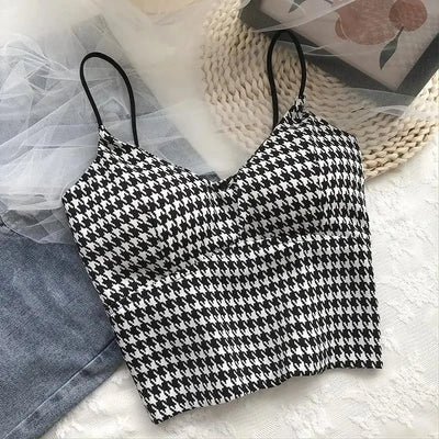 Crop Top Damen Sexy Kabellos Push Up Gepolstertes Tank Top Schmal Dünn Sport Sommer Camisole 2023 Neu