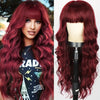 Honey Caramel Ombre Wig Layered Straight Lace Front Wig With Bangs Honey Blonde 13x4 HD Lace Wig Clearance Synthetic For Women