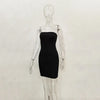 Sexy Trägerloses schulterfreies, pinkfarbenes Bodycon-Kleid für Damen, rückenfreies, schmales Minikleid, Club-Party-Kleider
