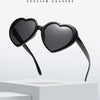 Neue herzförmige polarisierte Sonnenbrille für Damen, modisch, süß, Retro, Vintage, Verlaufs-Sonnenbrille, UV400-Schutz, Unisex-Brille