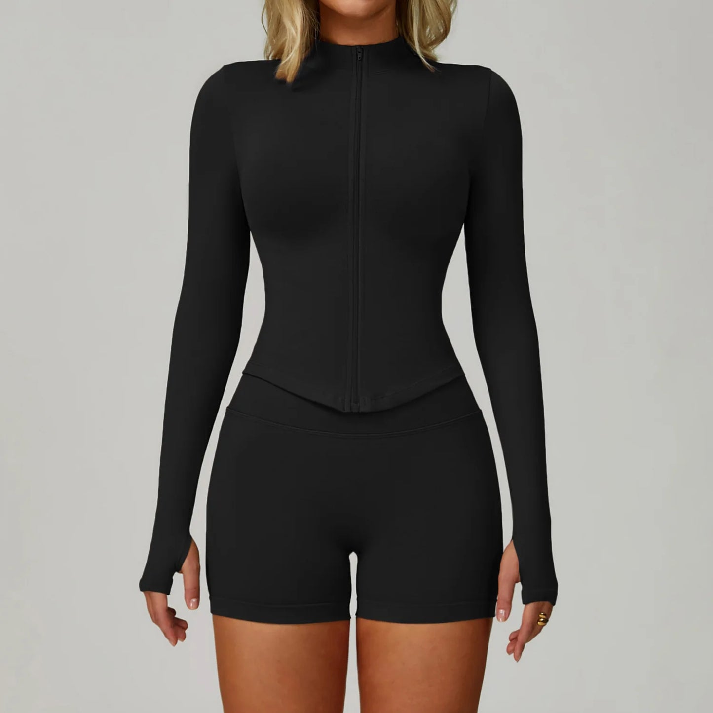 SWELTERING 2/3PCS Seamless Yoga Set Gym Clothes Sportswear Fitness Suits Women Workout Bra Crop Top Long Sleeve Sports Suits