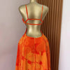 CM.YAYA Damen Blumenmuster Trägerloser Rückenfreier BH Vorne Großes Swing Maxi Langes Kleid 2025 Vintage Sexy Club Party Abendkleider