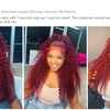 Burgundy Wig Human Hair 99j 13x6 Deep Wave Lace Front Wigs Human Hair Pre Plucked HD Transparent Lace Frontal Wigs For Women