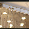 Kronleuchter K9 Kristall Pendelkugel Quadratischer Kronleuchter Beleuchtungskörper Regentropfen Vorhang Glas Kronleuchter LED-Licht