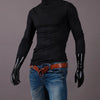 Thermal Underwear Tops Men Winter Clothes Thermal Shirt Autumn Men's Winter Tights High Neck Thin Slim Fit Long Sleeve T-shirt
