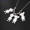 Couple Friend Personalized Necklace Custom Chain Name Mother Father Family Gift For Women Men Stainless Steel Pendant Jewelry