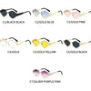 Polygonal Luxury Sunglasses Women Brand Fashion Rhombus Sun Glasses Woman 2024 Retro Vintage Metal Diamond Shades Eyewear