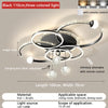 Moderne minimalistische LED-Deckenleuchte, personalisierte kreative Ring-Wohnzimmerleuchten, goldene Atmosphäre, Schlafzimmer-Arbeitszimmer-Kronleuchter