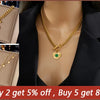 DIEYURO 316L Stainless Steel Phoenix Eagles Pendant Necklace For Women Girl 2023 New Trend Choker Neck Chain Jewelry Gift Party