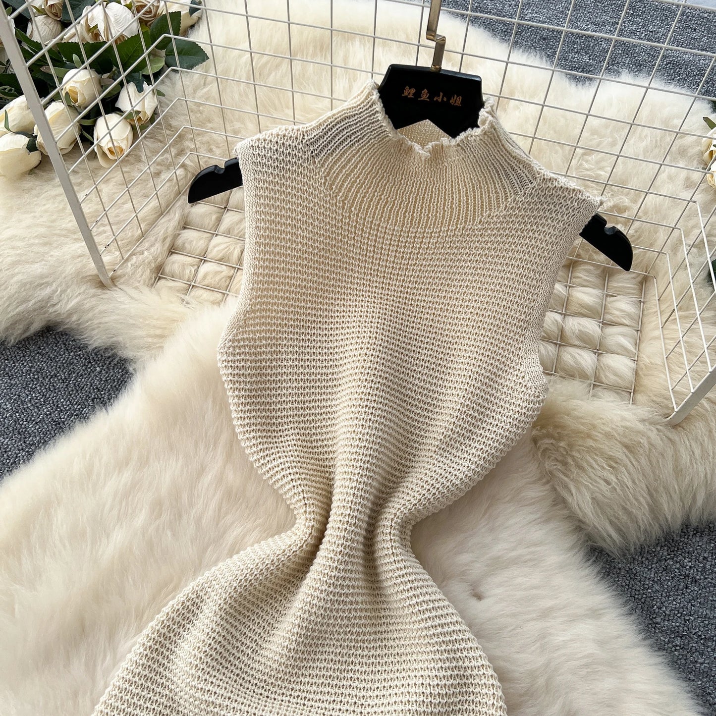 Chic Elastic Knit tassel O Neck Women Elegant Korean Fashion Vestidos Summer A-line Wrap mini dress
