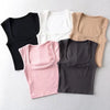 Deep Square Collar Vests 2025 Summer New Fashion Sexy Women's Crop Tops Sling Vest Camis