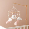 Baby-Kinderbett-Mobile-Rassel-Spielzeug 0-12 Monate Säugling Weicher Filz Teddy Samt Rosa Bär Bettglocke Hängendes Spielzeug Halterung Babybett Mädchen Spielzeug
