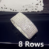 Luxury Full White AAA CZ Zircon Crystal Elastic Bracelet Bling Iced Out Rhinestone Women's Bracelet for Women Wedding Jewelry