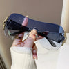 New Women Fashion Y2k Sunglasses Women's Vintage Integrated Surround Sun Glasses Lady UV Protective Eyewear UV400 Oculos De Sol