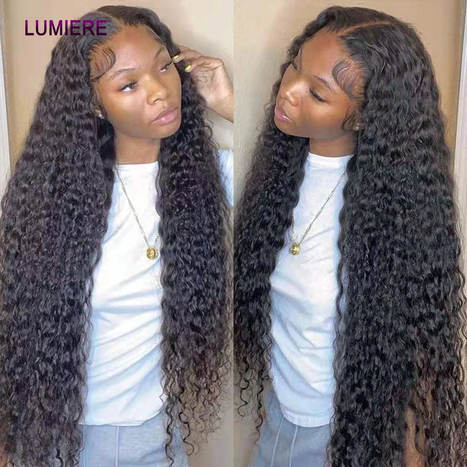 Deep Wave Human Hair Bundles 3/4 Bundles Deal Malaysian Hair Weaves 100% Rew Curly Human Hair Extensions 8-40 inch Virgin Hair