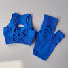 2er-Set Sport-BH für Damen, professionelles Fitness-Tanktop, stoßfester Lauf-Leggings-Yoga-Anzug, schöner Rücken-BH-Bekleidung