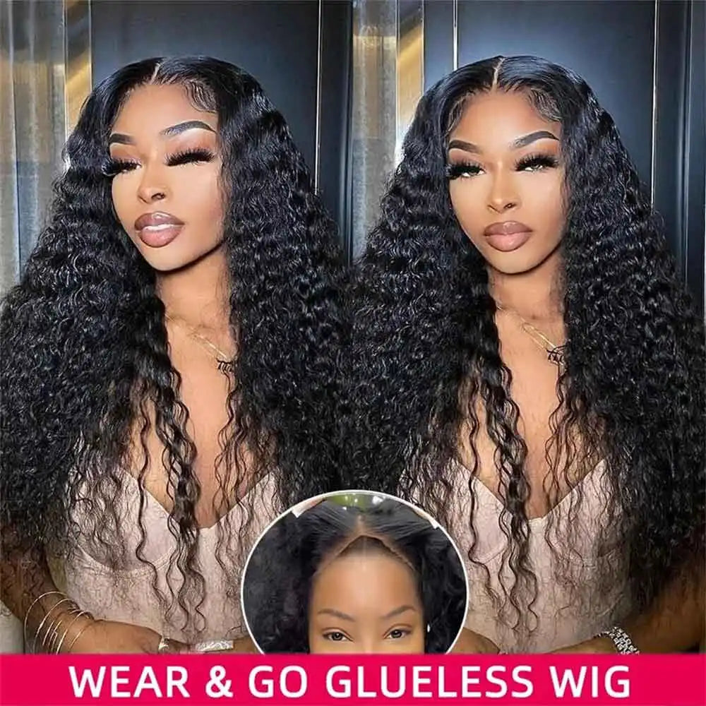 Loose Deep Wave Human Hair Wigs For Women Human Hair Glueless Wig Human Hair Ready To Wear Pre Plucked Brazilian Raw Human Hair