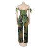 Two Pieces Women Pant Sets Print Matching Set Drawstring Pockets Sleeveless Top Elastic Waist Pants Slim Fit Casual 2026 Spring