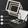 Smart LED Cosmetic Case With Mirror Travel Makeup Bag Large Capacity Female Beautician Skincare Product Makeup Case For Women
